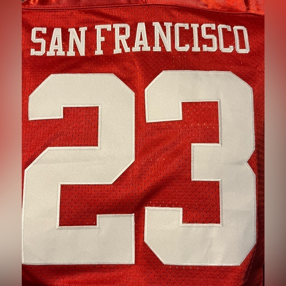 NEW- San Francisco 49ers Christian McCaffrey Stitched Jersey SIZE: 3XL - Picture 12 of 14